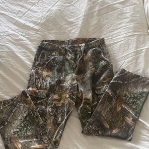Men's Realtree-Style Camo Cargo Pants - Brown/Green/Gray
